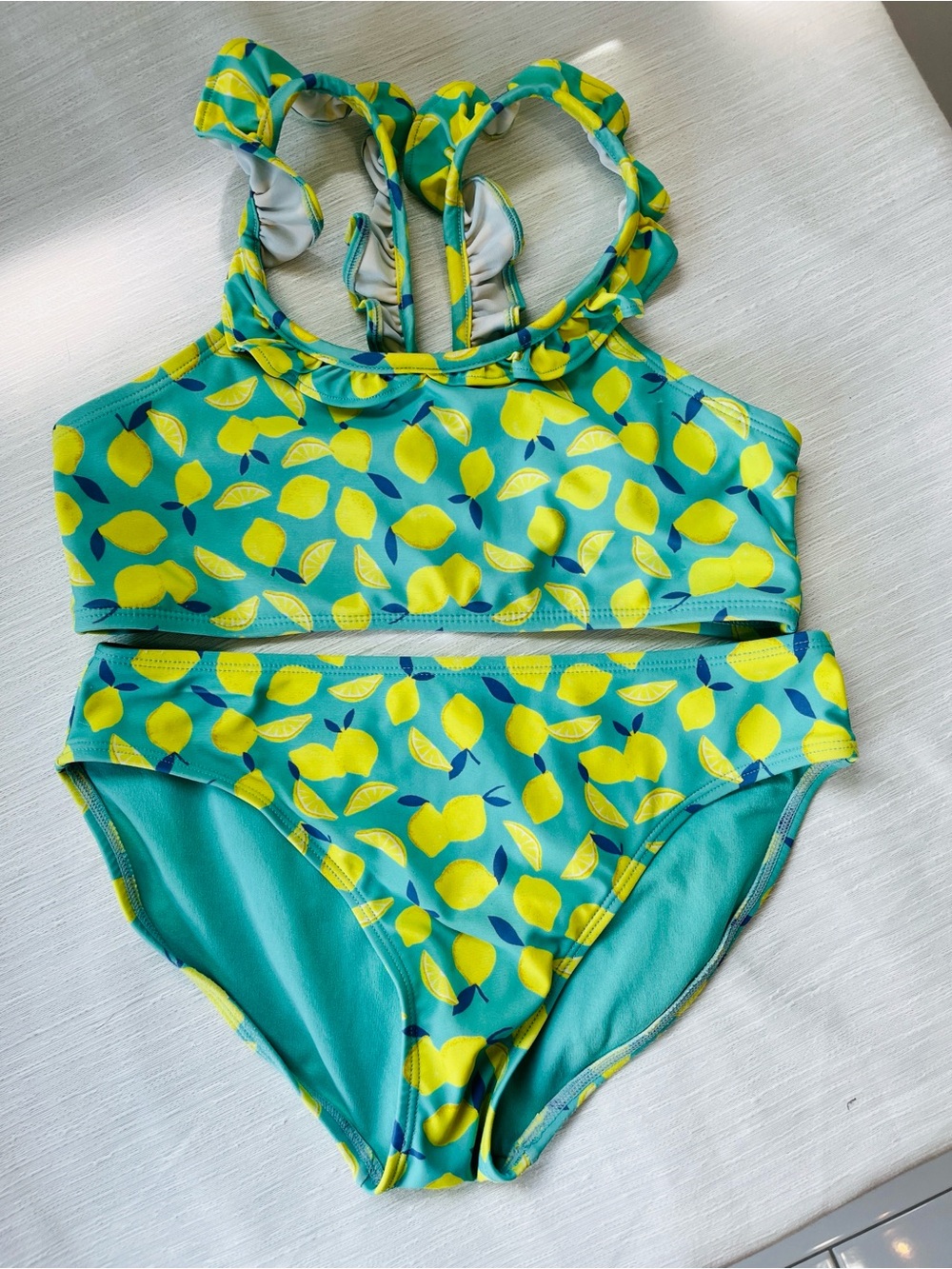 GAP Girls Two-Piece Lemon Print Swim Set